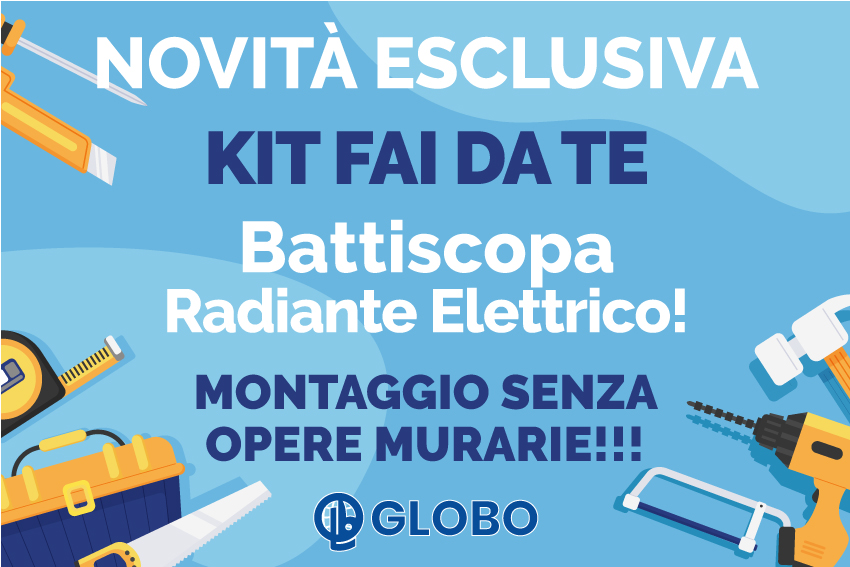 Kit Fai da Te - Battiscopa Radiante Elettrico - Globo